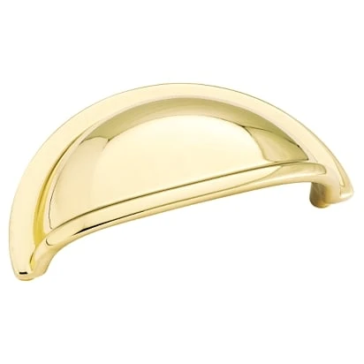 Bp4235b Advantage Solid Brass 3 Inch Pull - Bright Brass Finish