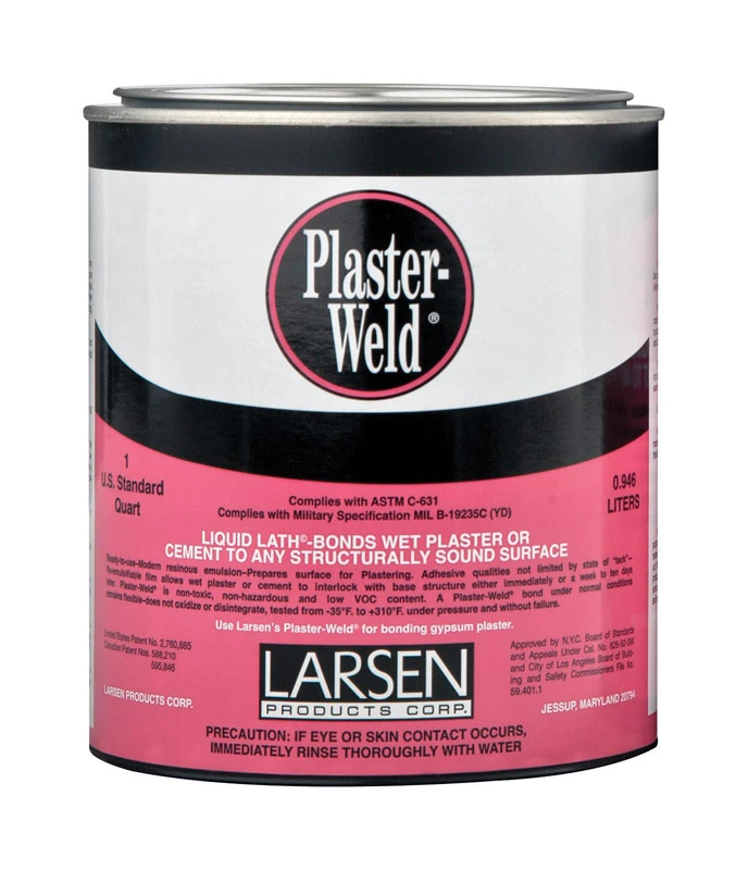 Plaster-weld High Strength Polyvinyl Acetate Homopolymer Plaster Bonding Agent 1 Quart