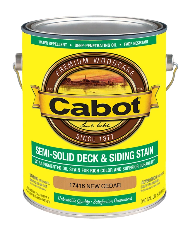 Semi-solid Deck And Siding Stain Cedar 1 Gallon Exterior Wood Protection