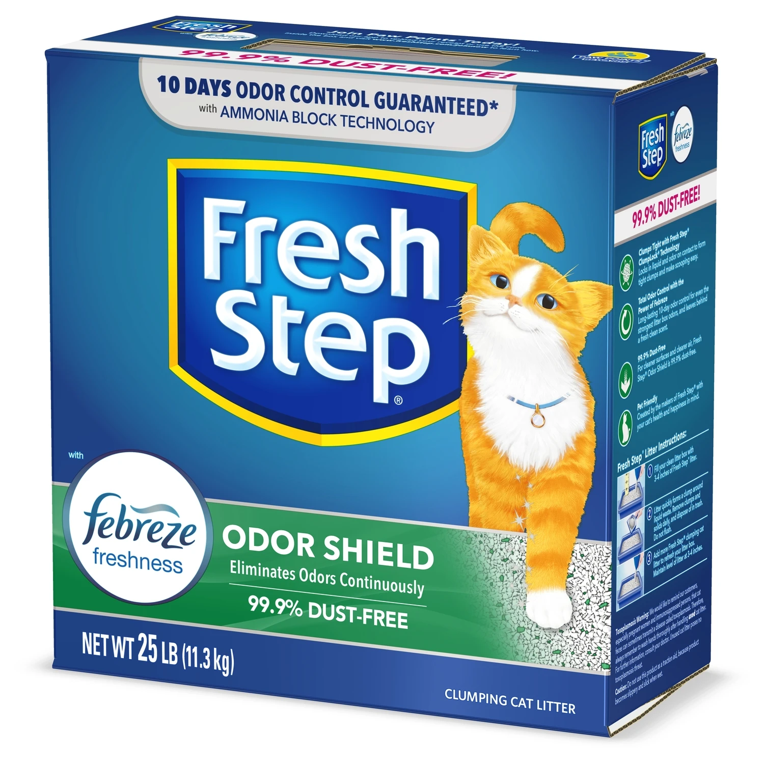 Cat Litter Odor Shield Scoopable Scented 25 Pounds