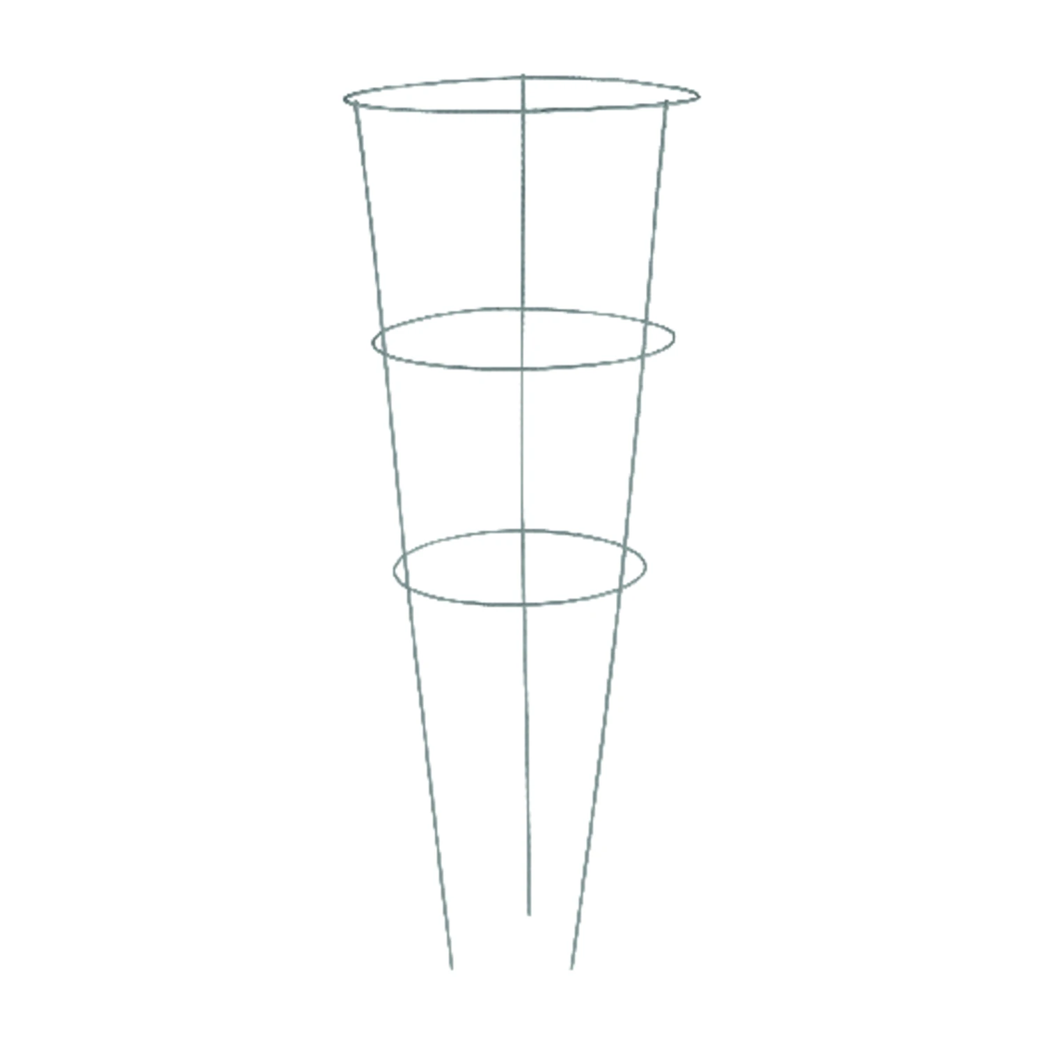 Heavy-duty 3-ring Tomato Cage, 42 Inches Height By 16 Inches Diameter