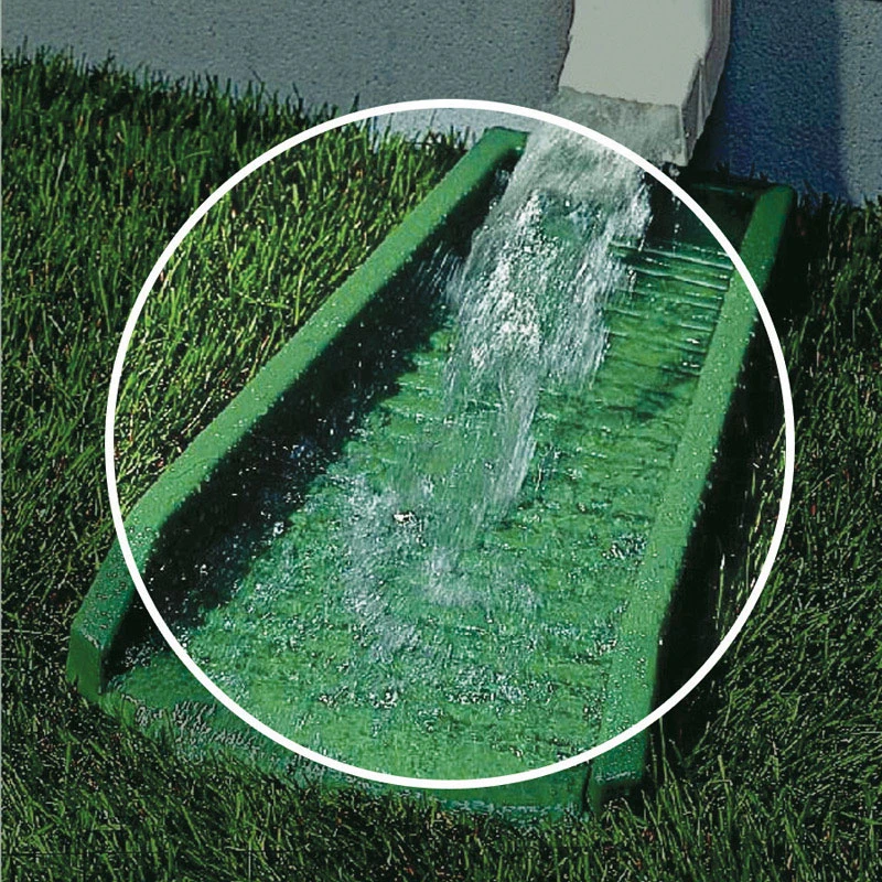 24 In. Green Heavy Duty Vinyl Splash Block For Downspouts