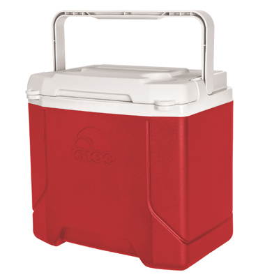 Latitude 16 Quart Cooler, Industrial Red And Meteorite Design