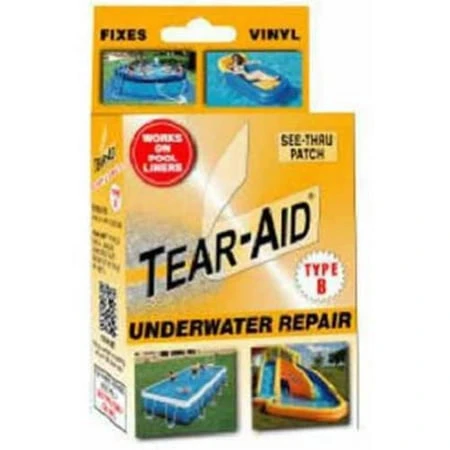 Type B Vinyl Underwater Repair Kit, Orange, Ideal For Pools And Boats