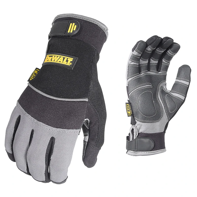 Heavy- Duty Performance Utility Work Gloves, Padded Palm, Form Fitting, Men's L