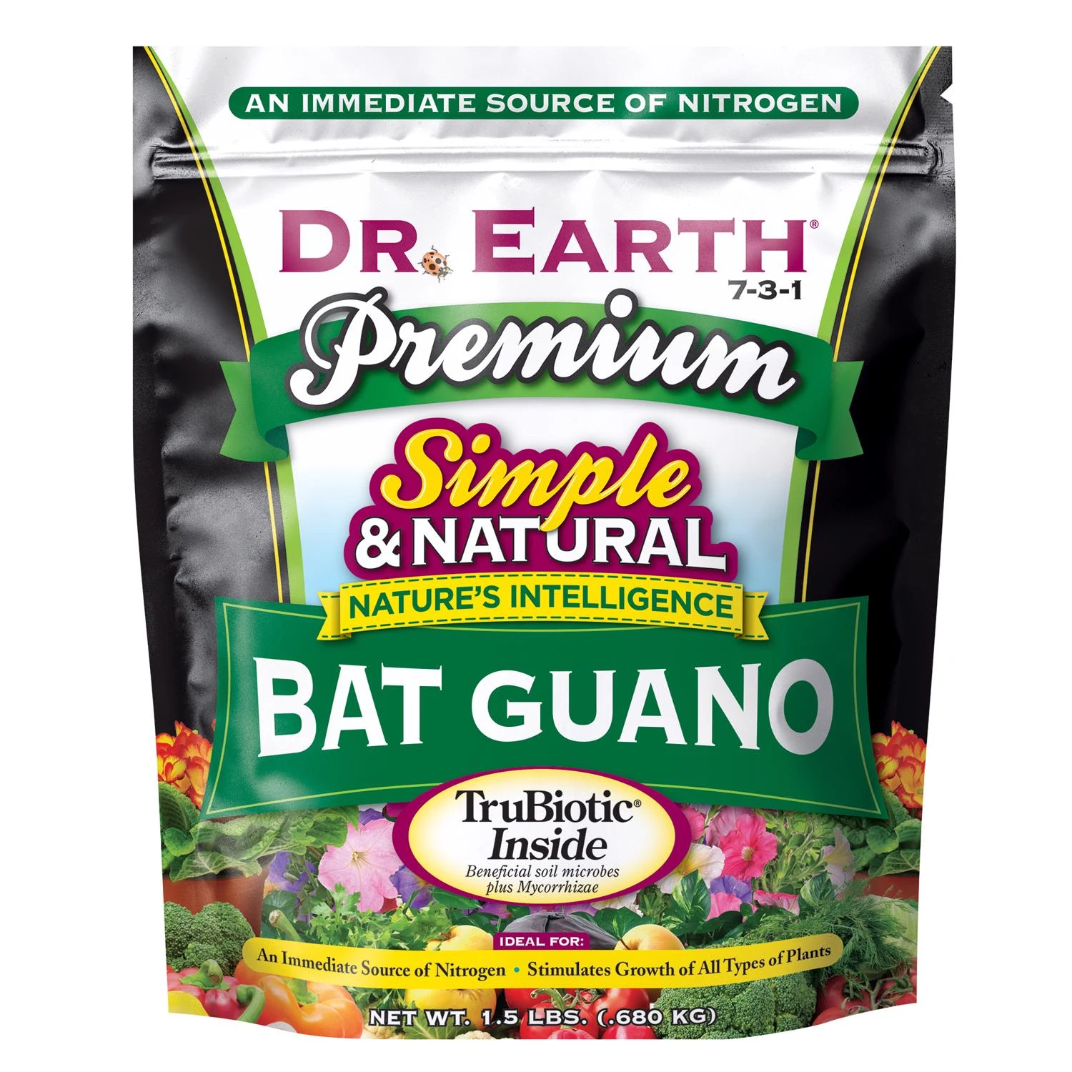 Bat Guano Organic Fertilizer 10-3-1, 1.5 Pound Box