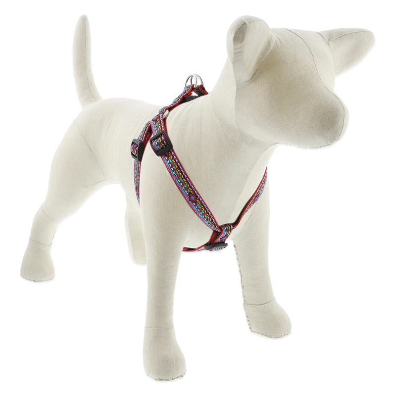 Step In Small Dog Harness With El Paso Pattern, 0.75 Inch By 15 To 21 Inch Adjustable