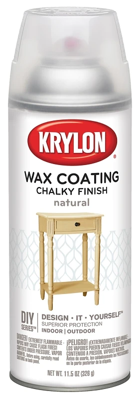 Wax Coating Natural Chalky Finish Spray Paint 12 Ounce