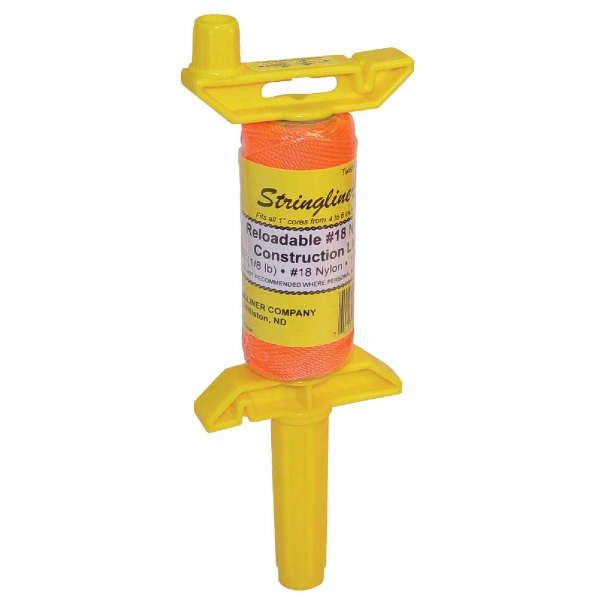 135 Foot Twisted Fluorescent Orange Nylon Pro Reel String Line