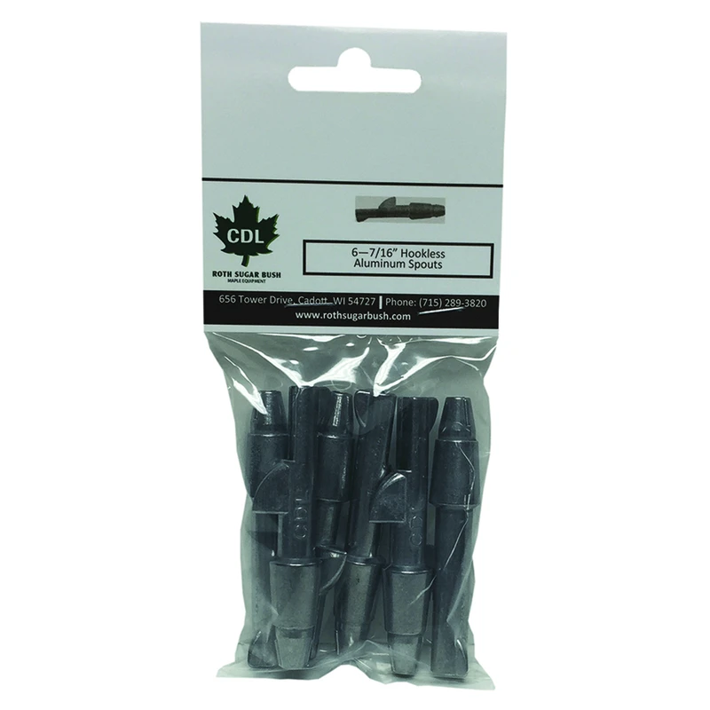 Maple Sap Tree Tap, Hookless, Aluminum, 7/16-in., 6-pk.