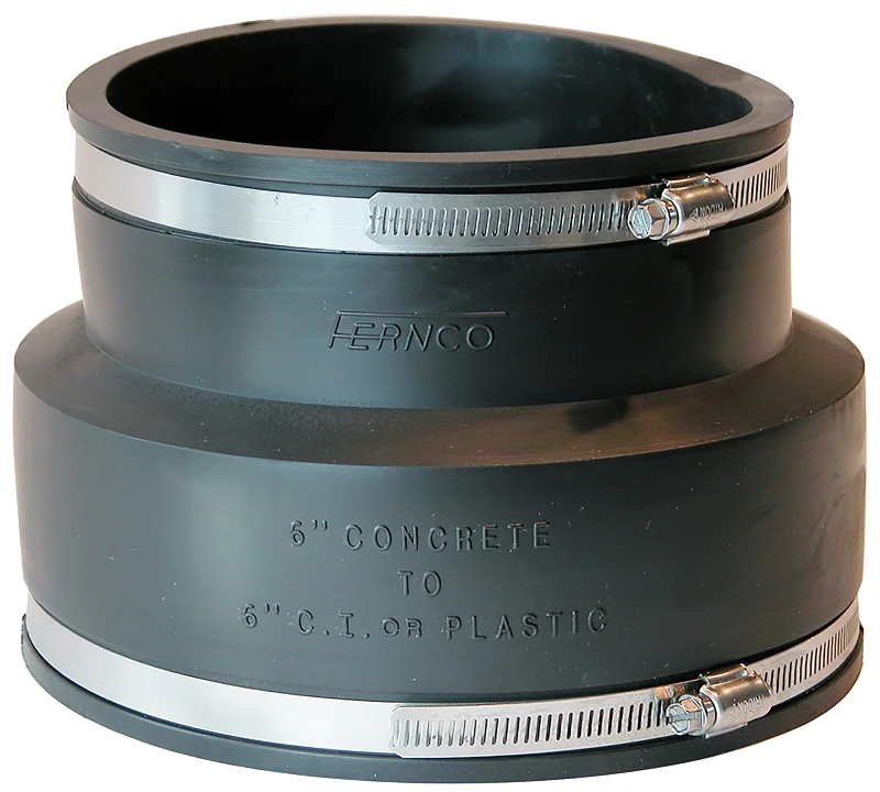 Flexible Coupling Pipe Fitting, 6 Inch By 6 Inch Size