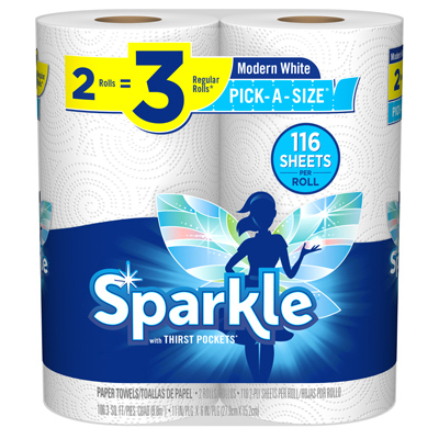 Pick-a-size Paper Towels, Double Roll, 2-pk.