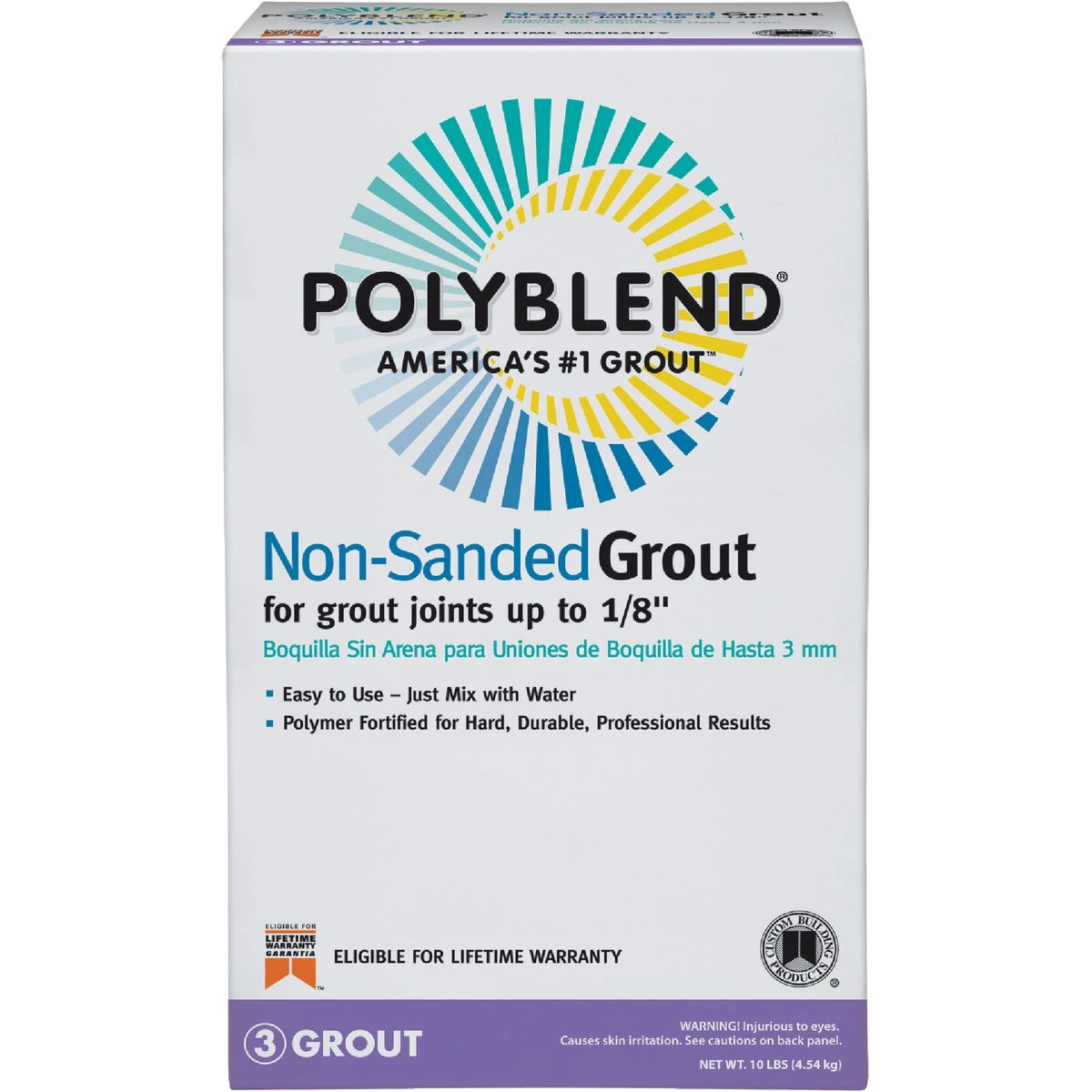 Polyblend Non-sanded Tile Grout 10 Lb. Summer Wheat Model Pbg4510