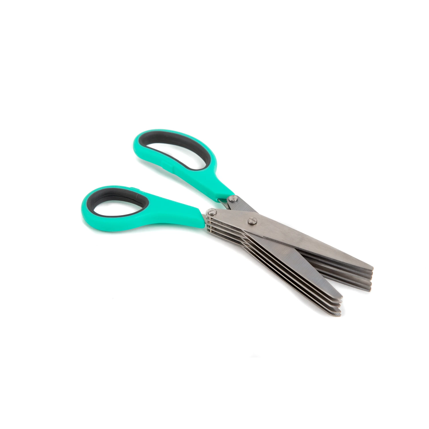 Herb Scissors With Sea Mist Colored Handles For Easy Herb Cutting