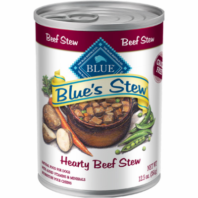 Blue's Stew Dog Food Beef Stew Flavor 12.5 Ounce Can