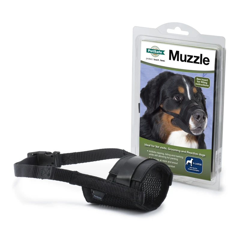 Extra Large Black Dog Muzzle For Comfortable And Secure Fit