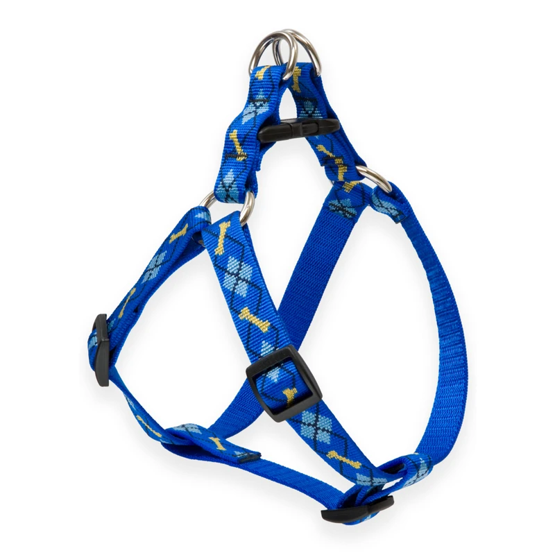 Step-in Dog Harness Non-restrictive Adjustable 3/4 Inch By 20 To 30 Inch Dapper Dog