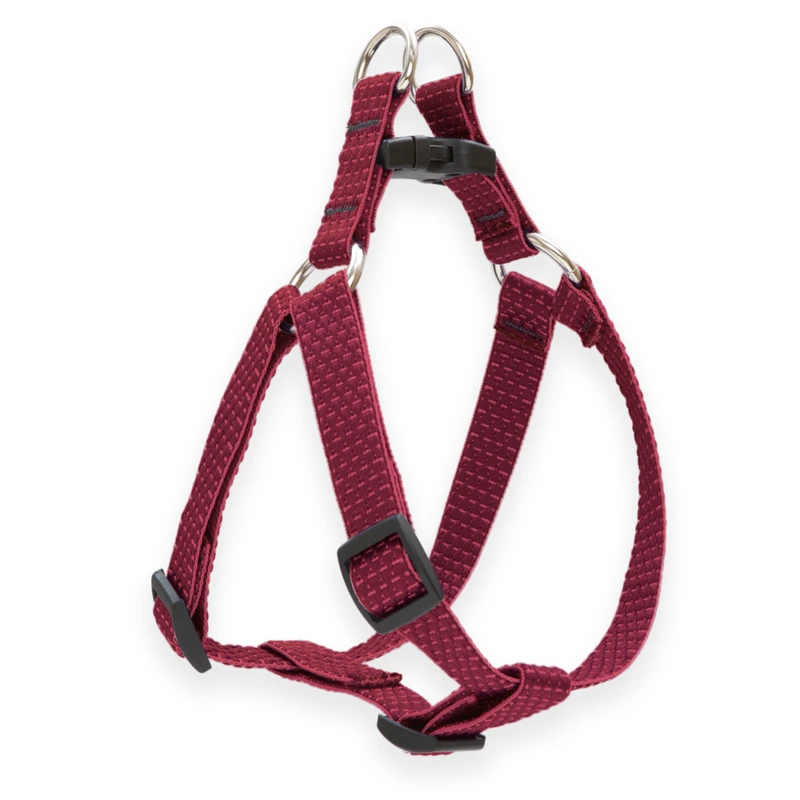 Eco Step-in Non-restrictive Dog Harness In Berry Color, Adjustable 0.75 Inch By 20 To 30 Inch