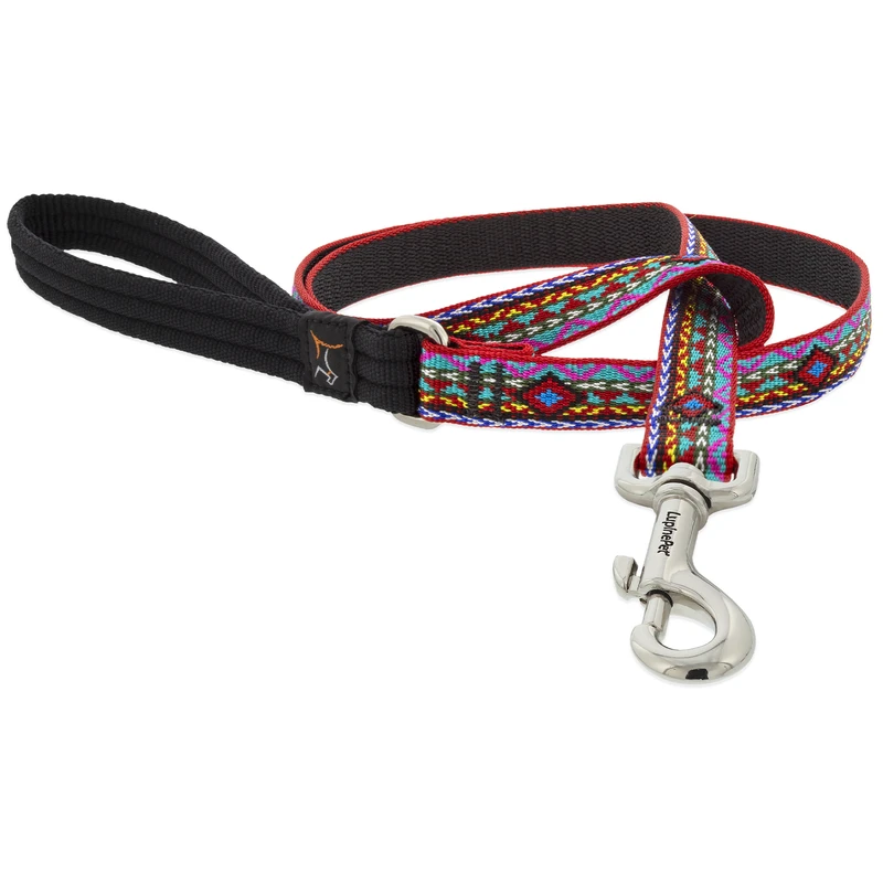 El Paso Pattern Dog Leash With Padded Handle, 6 Feet Long