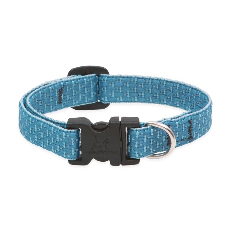 Eco-friendly Adjustable Dog Collar Tropical Sea Pattern 0.5 Inch By 10 To 16 Inches