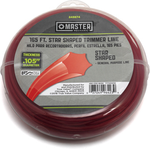 White String Grass Trimmer Line, 0.105 Inch Diameter By 165 Feet Length