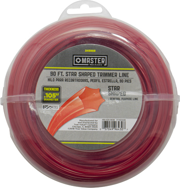 White String Grass Trimmer Line, 0.105 Inch Diameter By 90 Feet Length