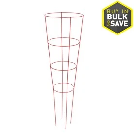 Heavy-duty Red Tomato Cage, 54 Inches Tall, Durable Garden Support