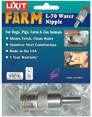 Farm Water Nipple Valve Stainless Steel Durable Livestock Watering Accessory