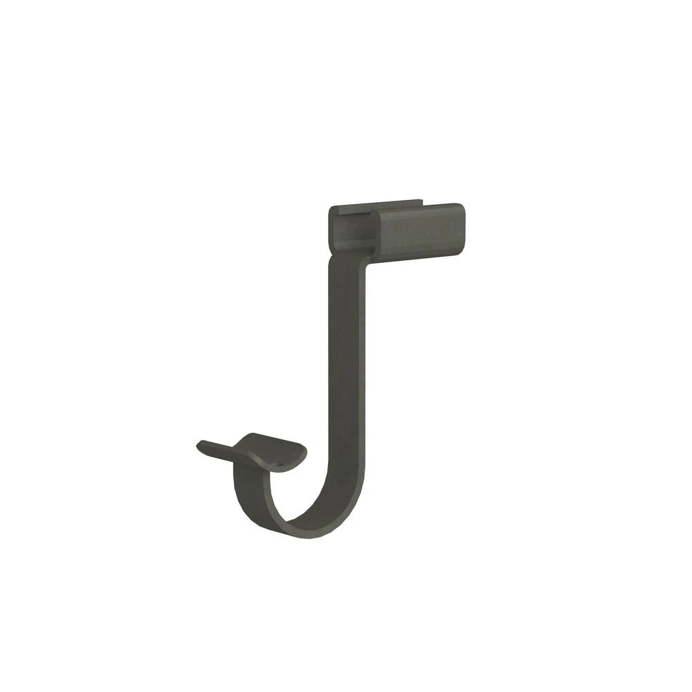 Wood Shelving Hang Rod Support Hook In Bronze Finish For Closet Rods