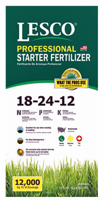 Starter Turf Fertilizer 18-24-12 Formula 50 Pounds Covers 12000 Square Feet