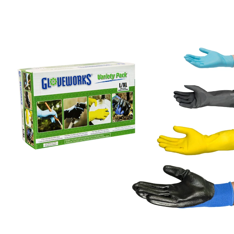 Diy Gloves, Assorted, Large/xl, 8-pr.