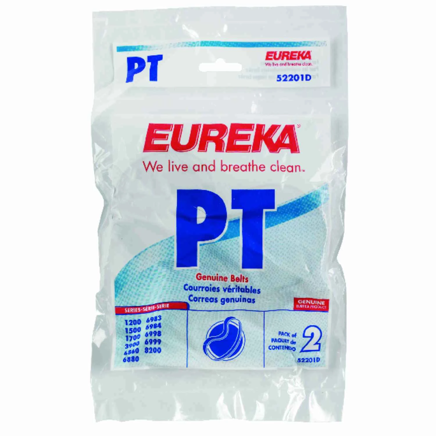 Power Team Vacuum Cleaner Belt, 2-pack