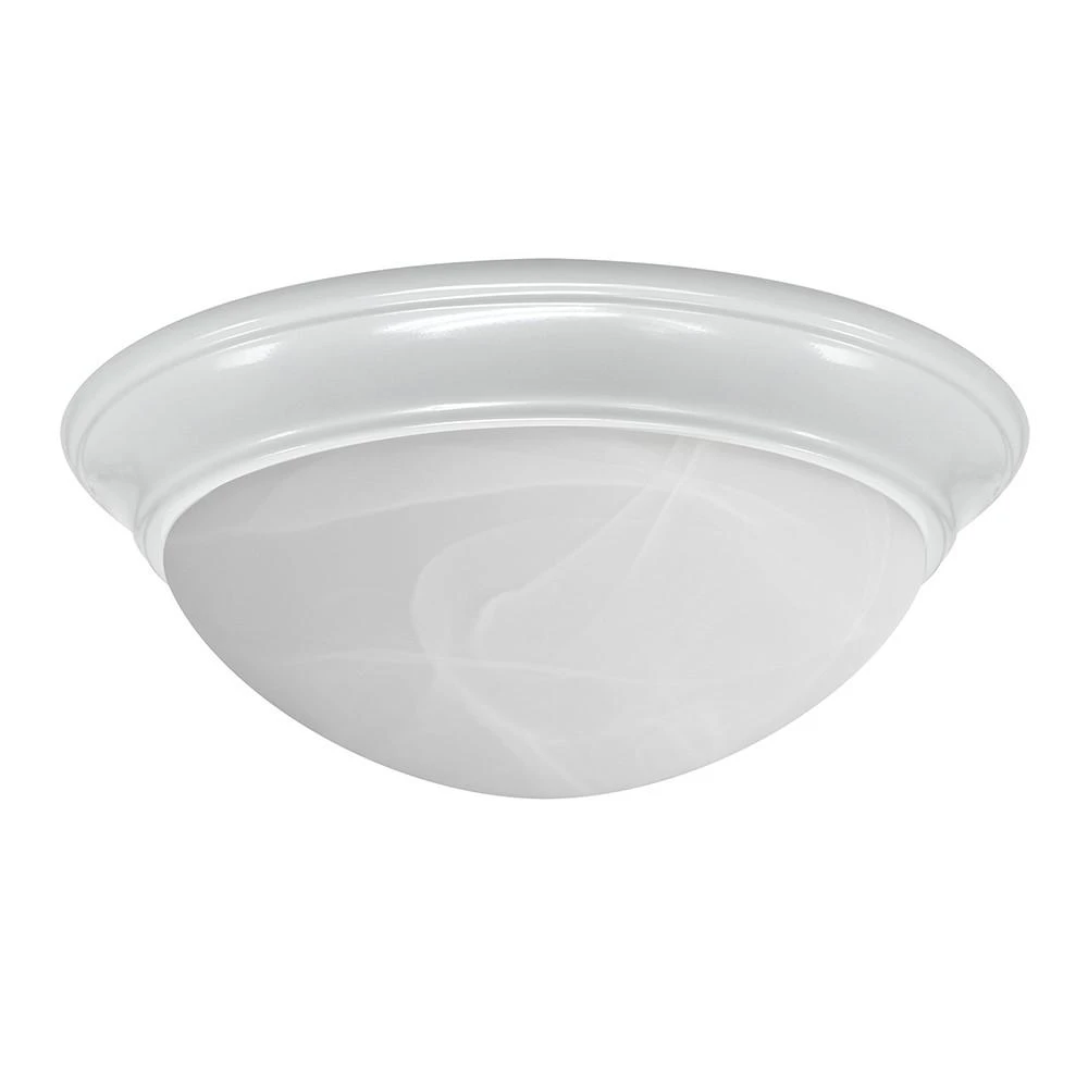 Round White Flush Mount Led Ceiling Light Fixture 21 Watt 13 Inch Diameter