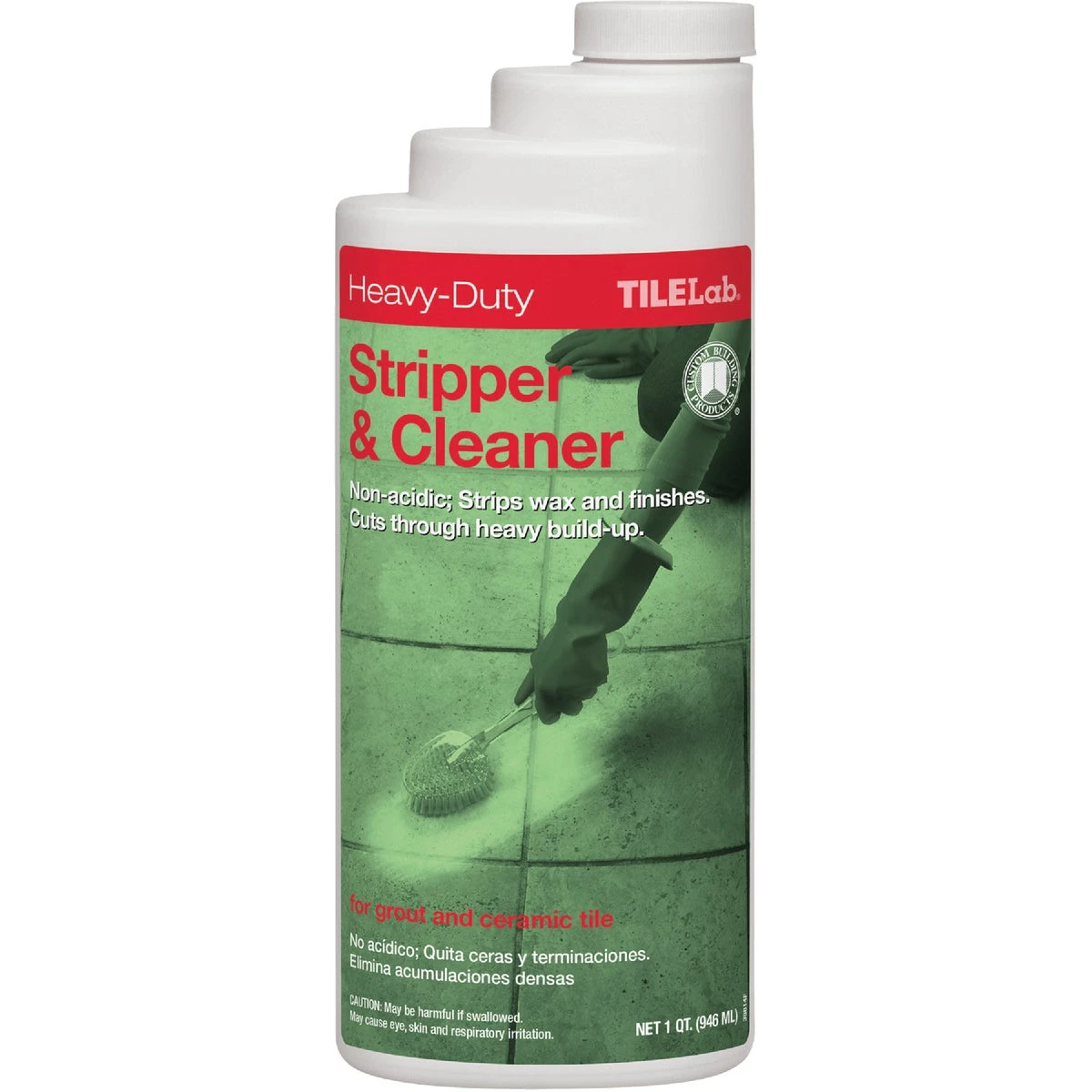 Tile Stripper And Cleaner, 1 Quart Bottle, Heavy Duty Formula For Effective Tile Adhesive Removal