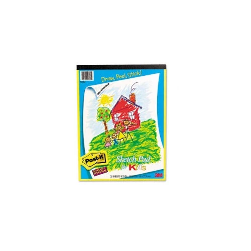 Kids Self-stick Portrait Sketch Pad Easel, 25 Sheets, Model 562-k2
