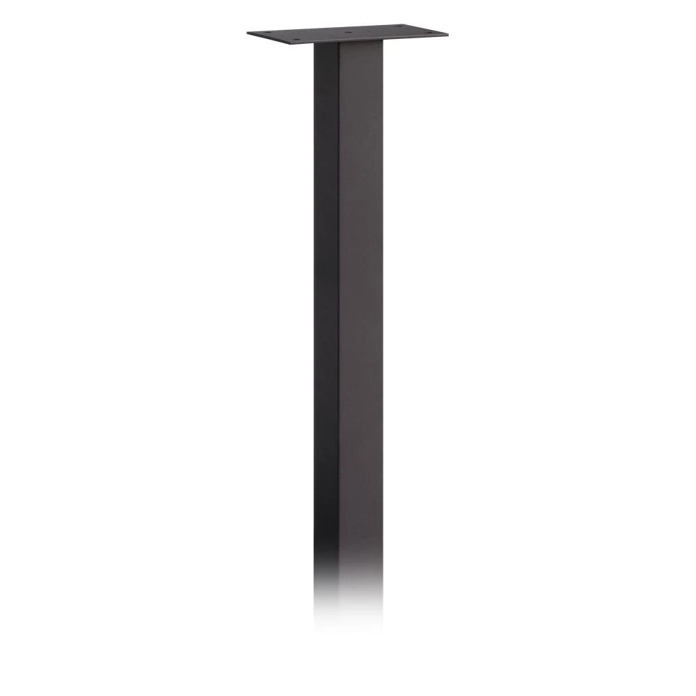 Standard In-ground Mounted Mailbox Post In Black By Salsbury Industries Model 4895blk