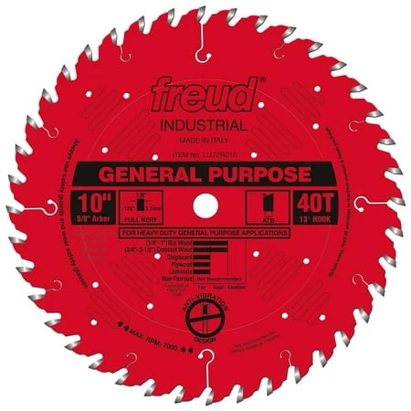 Lu72r010 10 Inch X 40 Tooth General Purpose Table Saw Blade