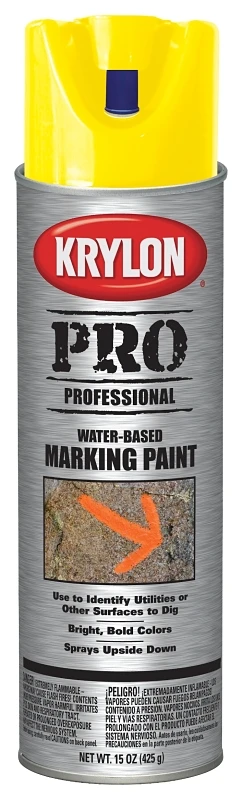 Professional Marking Paint 15 Oz Apwa Utility Yellow Aerosol Can