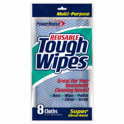 Household Tough Wipes, Reusable, 5-pk.