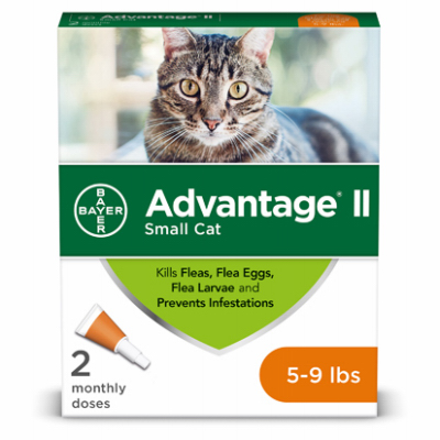 Flea Prevention Treatment For Small Cats Weighing 5 To 9 Pounds, 2 Dose Pack