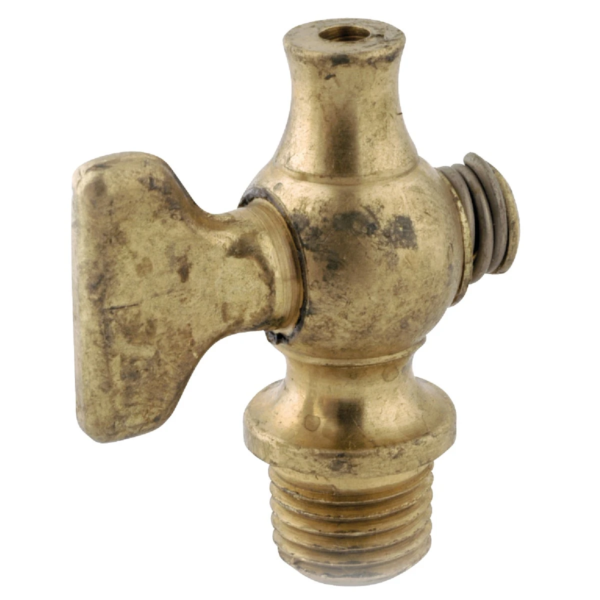 1/8 Inch Mip Brass Air Drain Cock With Tee Handle, 80 Psi