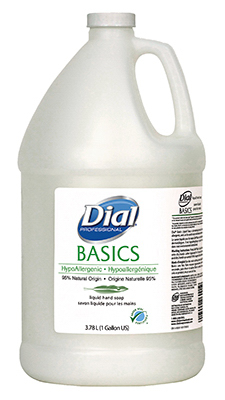 Liquid Hand Soap, White, Pearl Scent, 1 Gallon - Dial Basics