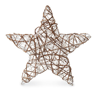 20-inch Rattan Star Christmas Decoration - Festive Holiday Decor