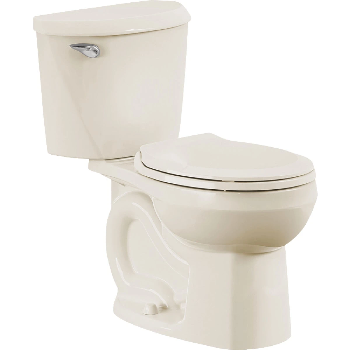 Colony Het Toilet-to-go Portable Toilet, Round Bowl, 1.28 Gallons Per Flush, Bone Color