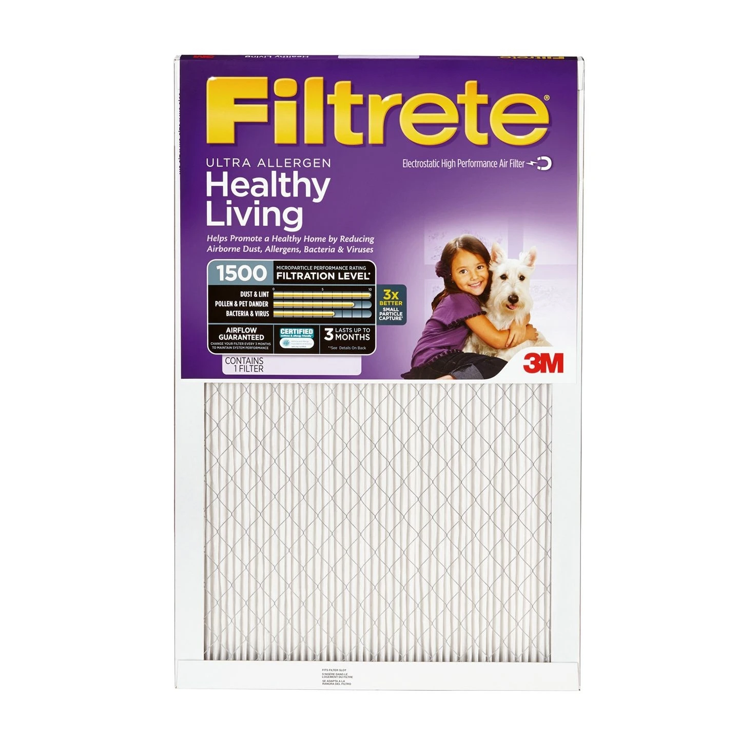 12 In. X 36 In. X 1 In. Ultra Allergen Healthy Living Air Filter