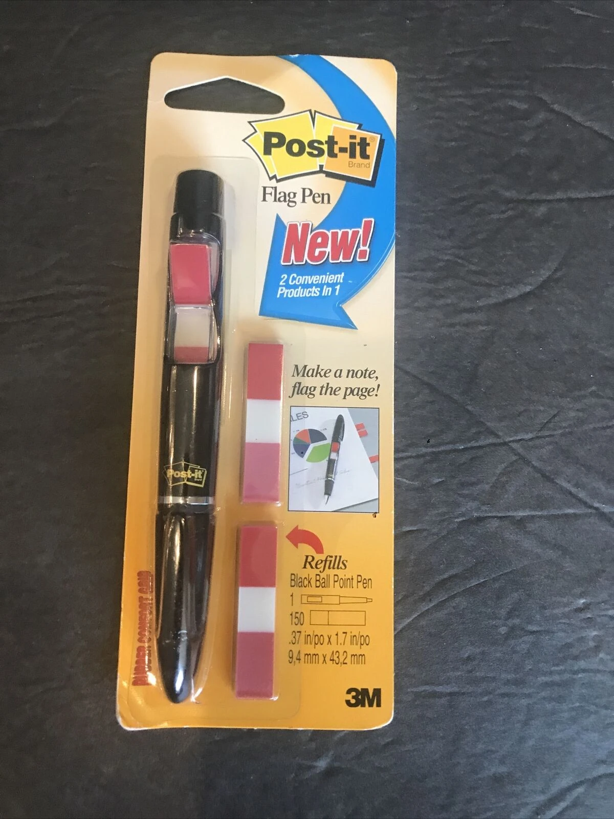 Flag Pen With 50 Red Flags And 2 Refills For Easy Organization