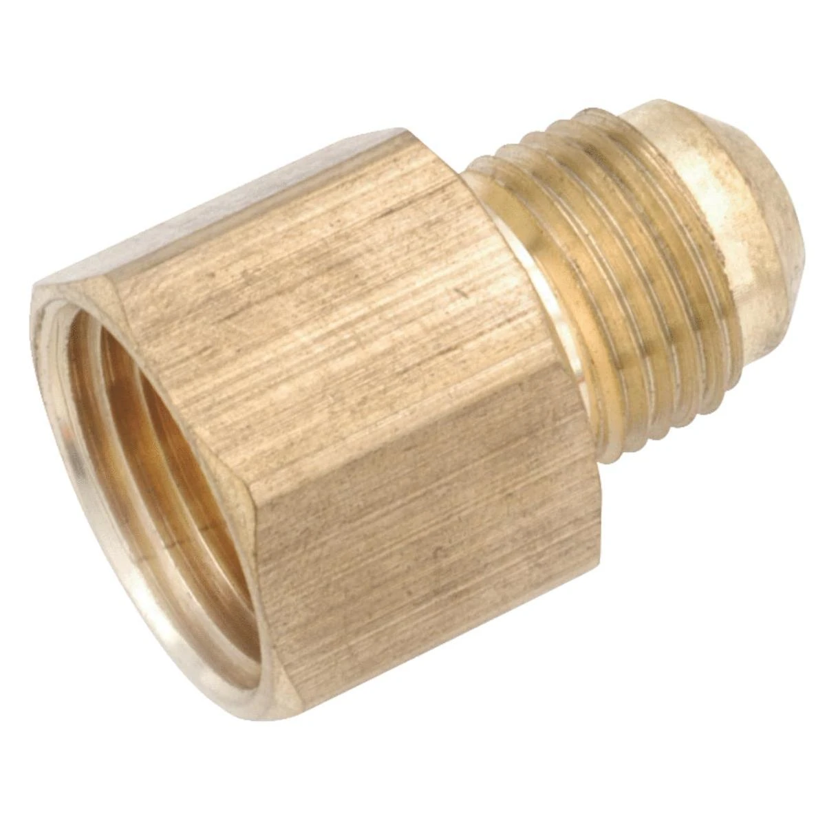 Brass Tube Fitting Coupling 1/2 Inch Flare X 1/4 Inch Female Pipe