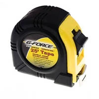 25' Heavy-duty Tape Measure With Locking Mechanism And Durable Case