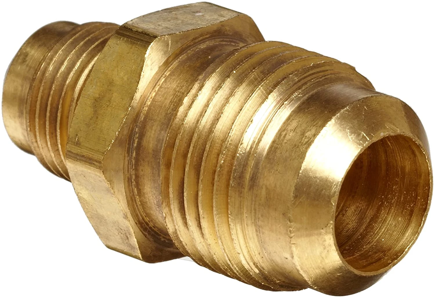 Brass Tube Fitting Reducing Union 1/4 Inch X 1/2 Inch Flare