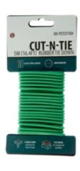 16.5ft Green Rubber Tie Down - Flexible And Durable For All Shapes
